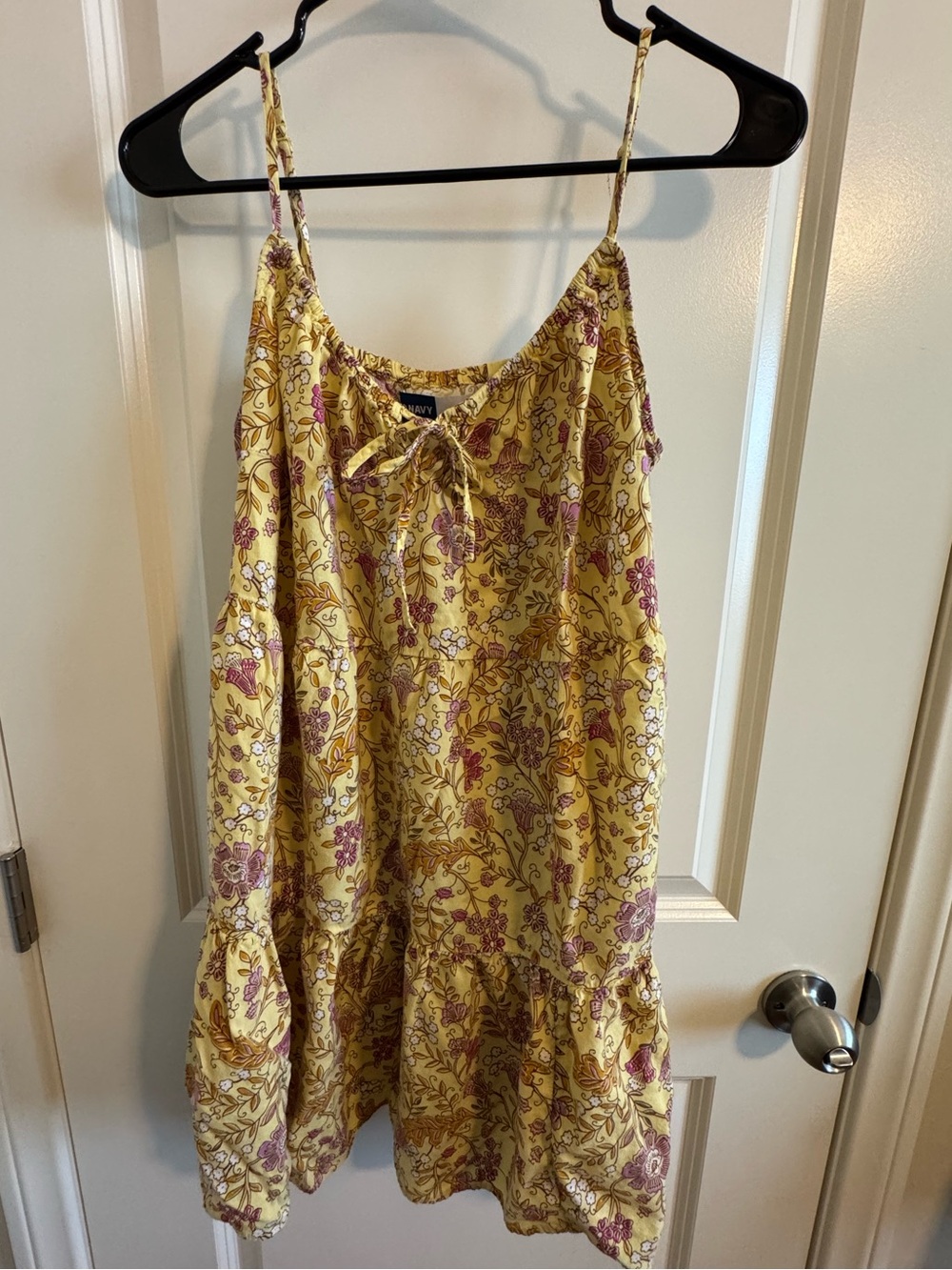 Old Navy Yellow Floral Cami Dress with Pockets